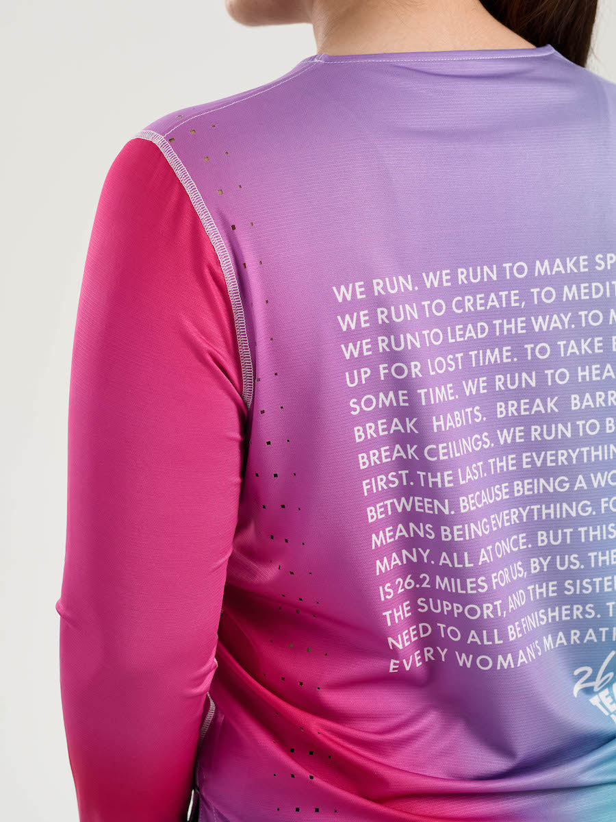 Race Pace Tee LS | Every Woman&#39;s Marathon