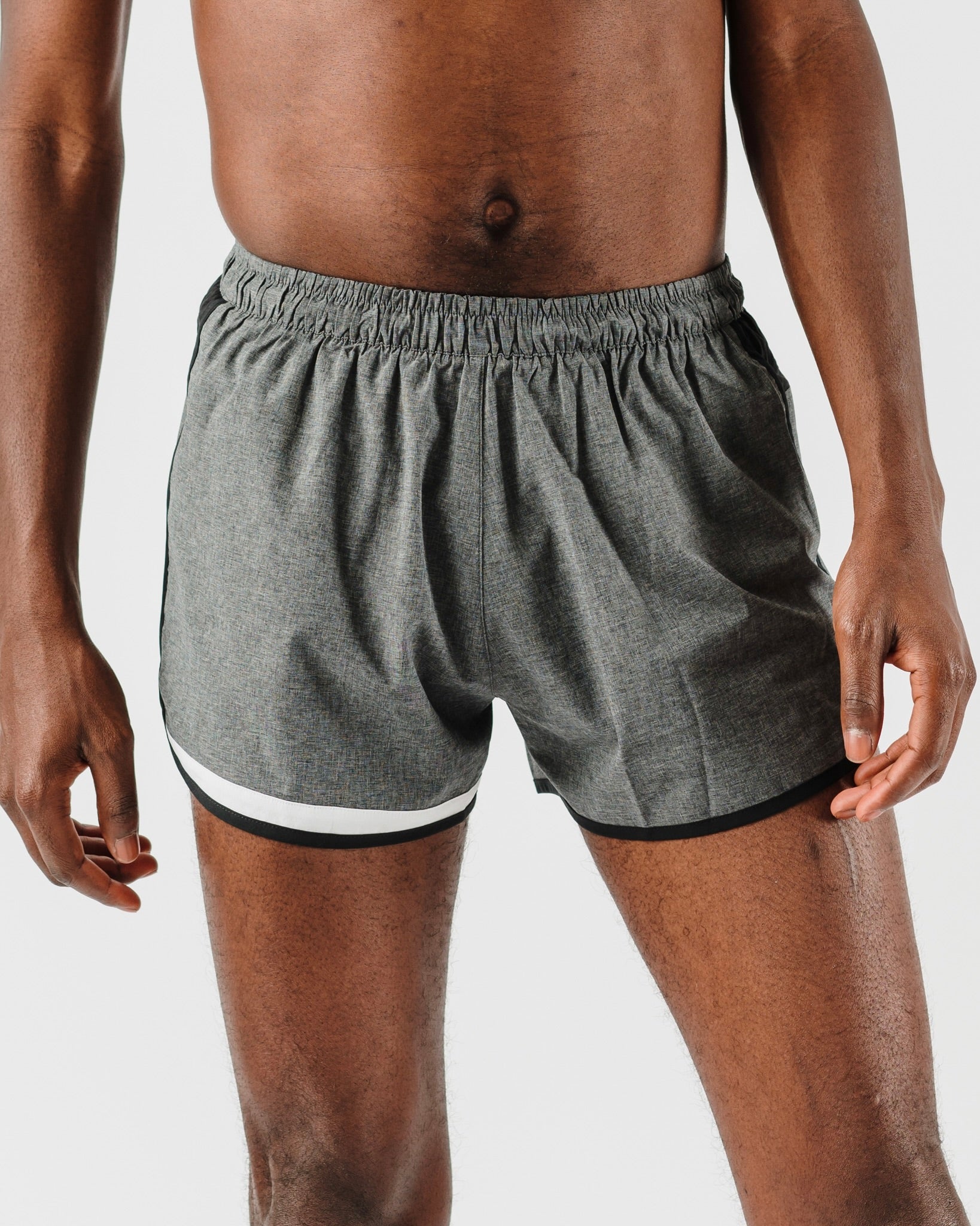 Black Running Shorts With Inner compression shorts For Men