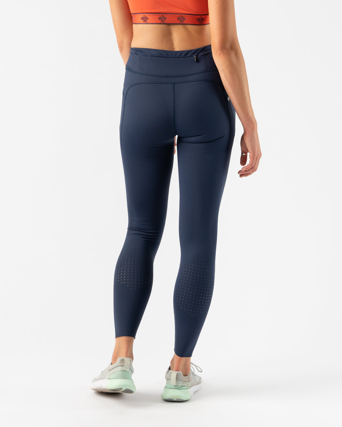 Lululemon Yoga Athletic Compression Tights Pants Zips Womens 8
