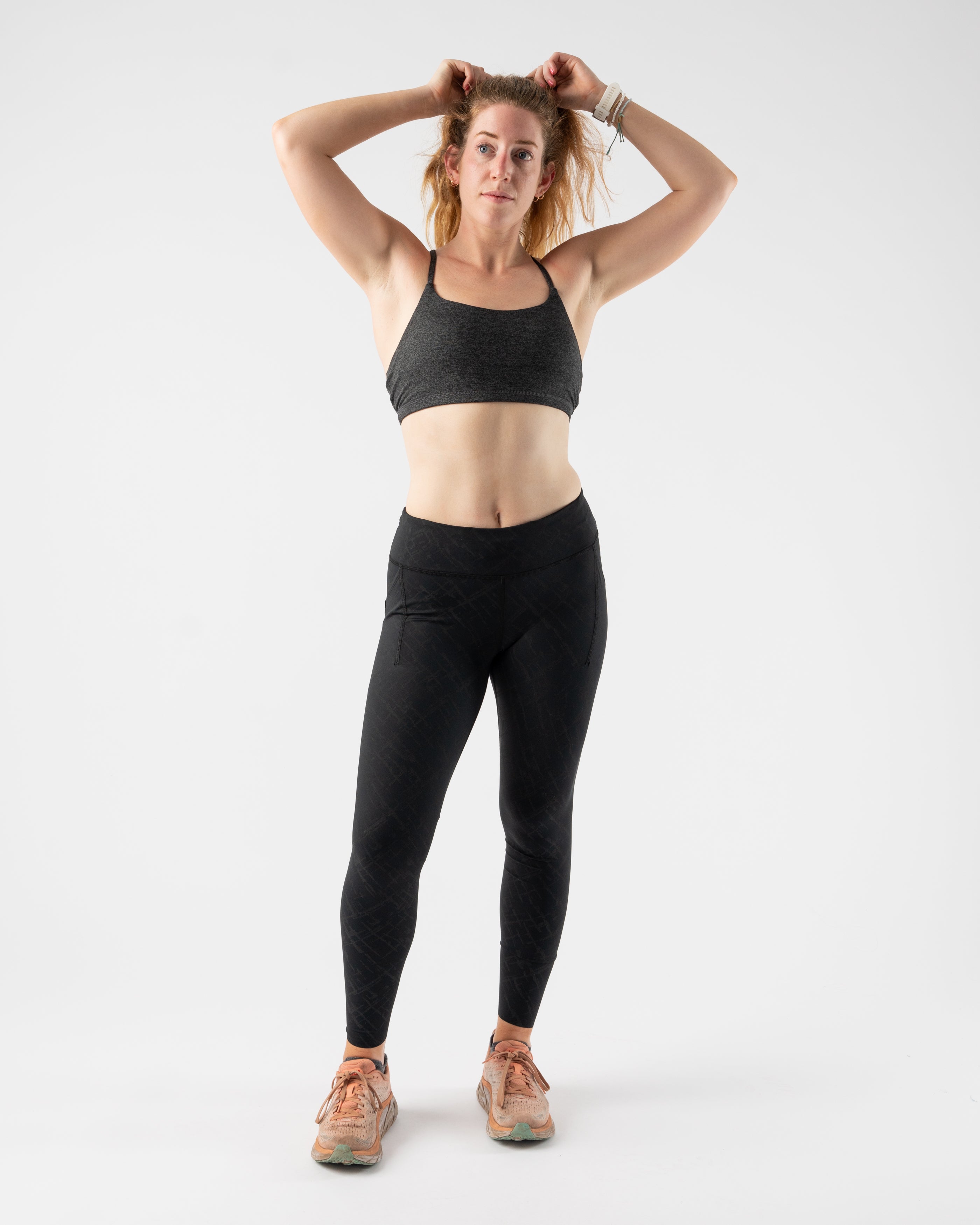 Lainey High Waist Stretchable Workout Tights (Black Light Grey) –  fashionimperative.com